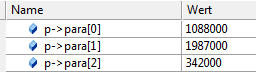 CNC parameters: Channel and tool 1: