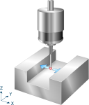 Measure slot in X axis 1: