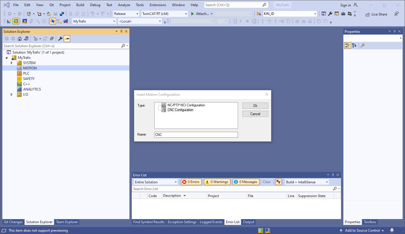 Create new project 3: