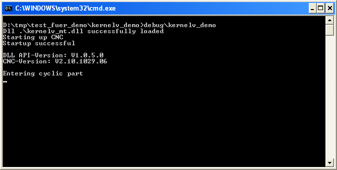 Use of the demo application 1: