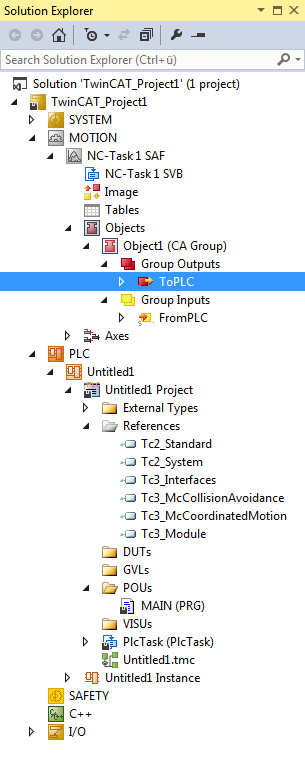 Configuring the CA-Group for Collision Avoidance 9:
