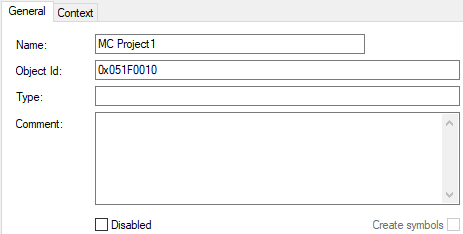 General tab 1: