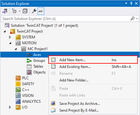 Create an axis object 1: