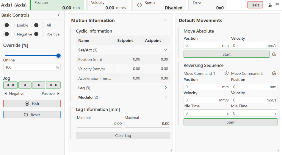 Motion UI tab 1: