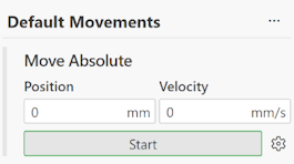 Moving an axis using Motion UI 2: