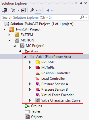 Create axis object/add axis 3: