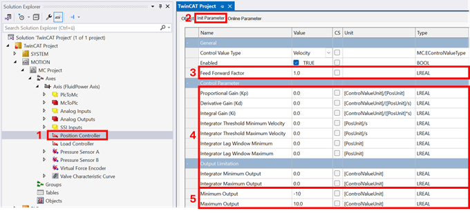 Move the axis in manual operation using Motion UI 1: