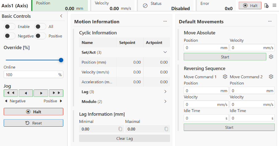 Motion UI tab 1: