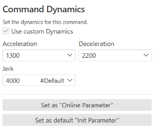 Moving an axis using Motion UI 4:
