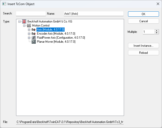 Create an axis object 2:
