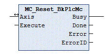 MC_Reset_BkPlcMc (from V3.0) 1: