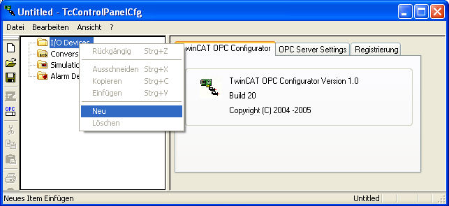 Twincat opc server serial number in vmware