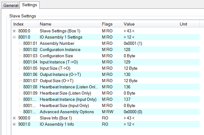 Creating the EtherNet/IP™ adapter in other EtherNet/IP™ scanners 1:
