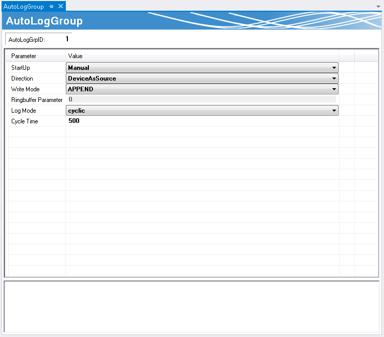 Configuring AutoLog groups 2: