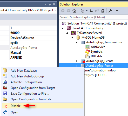 Configuring AutoLog groups 8: