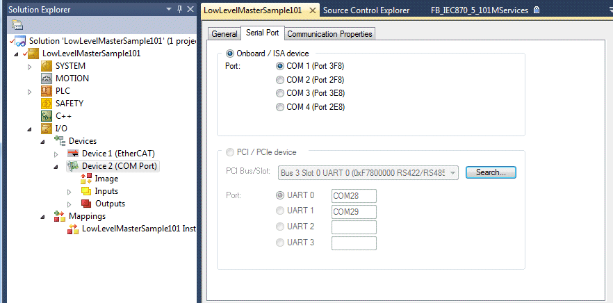 Configuration of serial interfaces 2: