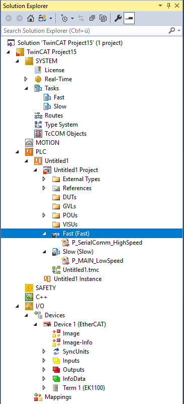 Creating a PLC project and integrating PLC libraries 1: