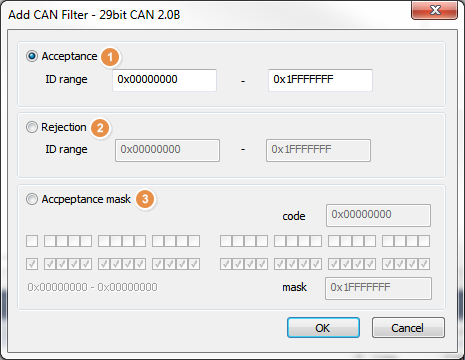 Filter selection 1: