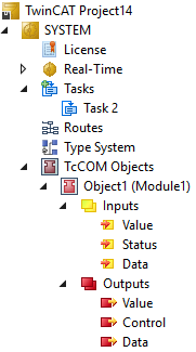 Connect to a TwinCAT TcCOM module via ADS 1: