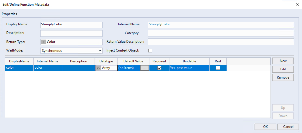 Conversion to HMI color object 2: