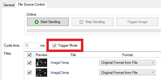 Triggering an image by file name 1: