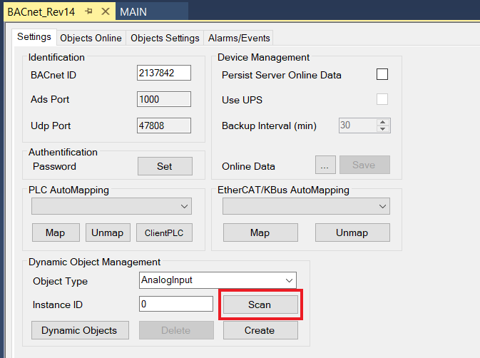 Testing BACnet using the System Manager 1: