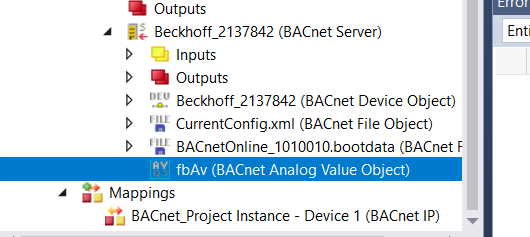 Testing BACnet using the System Manager 2: