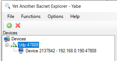 Testing BACnet using a BACnet Explorer 3: