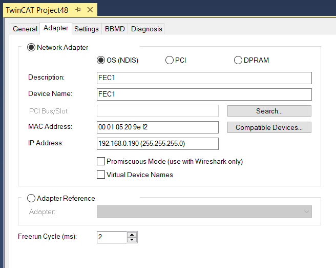 Using multiple BACnet adapters 2: