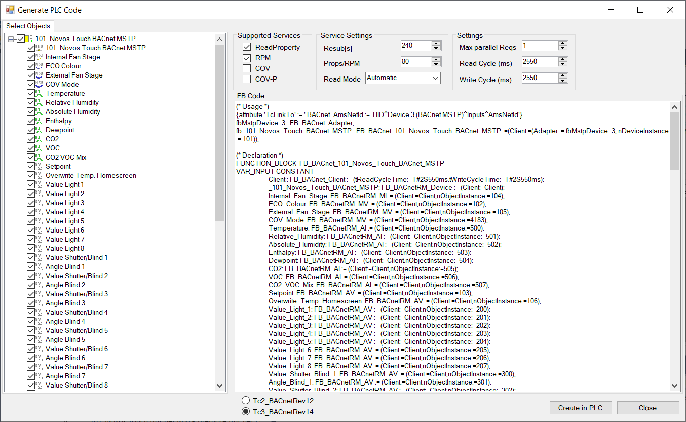 The client FB Code dialog 3: