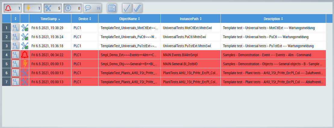 EventList 1: