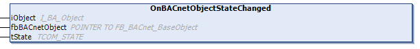 OnBACnetObjectStateChanged 1: