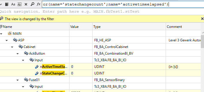 Synchronizing filtered data, example with Exclude 6: