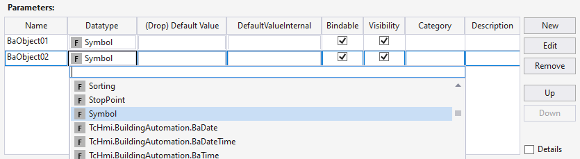 BaObject handling 4: