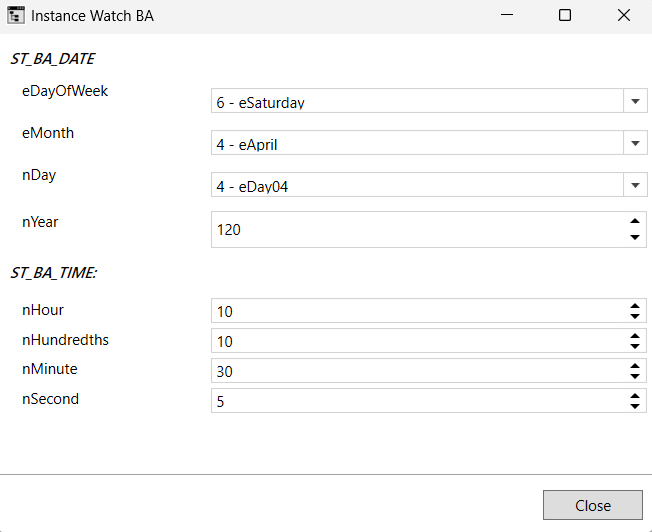 Instance Watch BA 6: