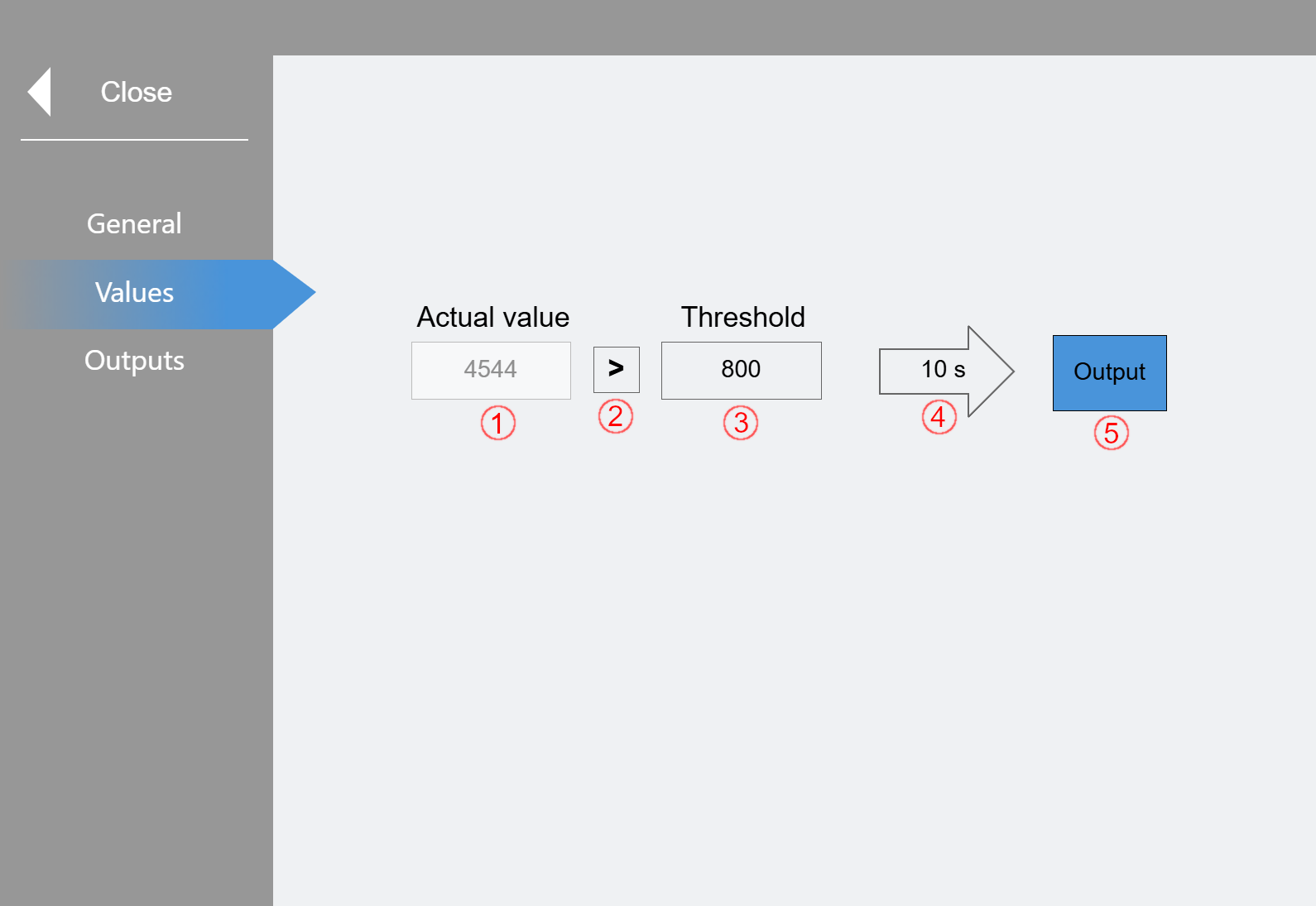 "Logics" submenu 4: