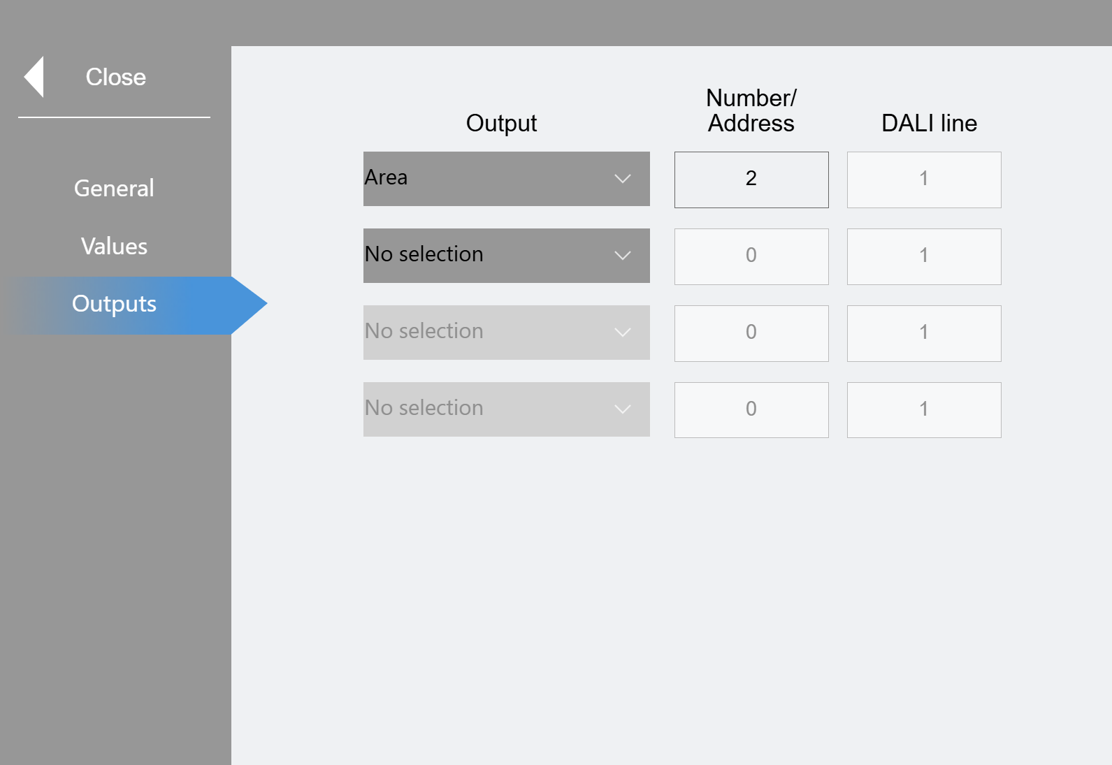 "Logics" submenu 6: