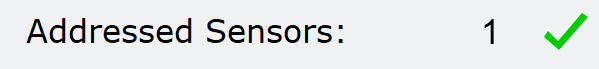 "Sensors" submenu 2: