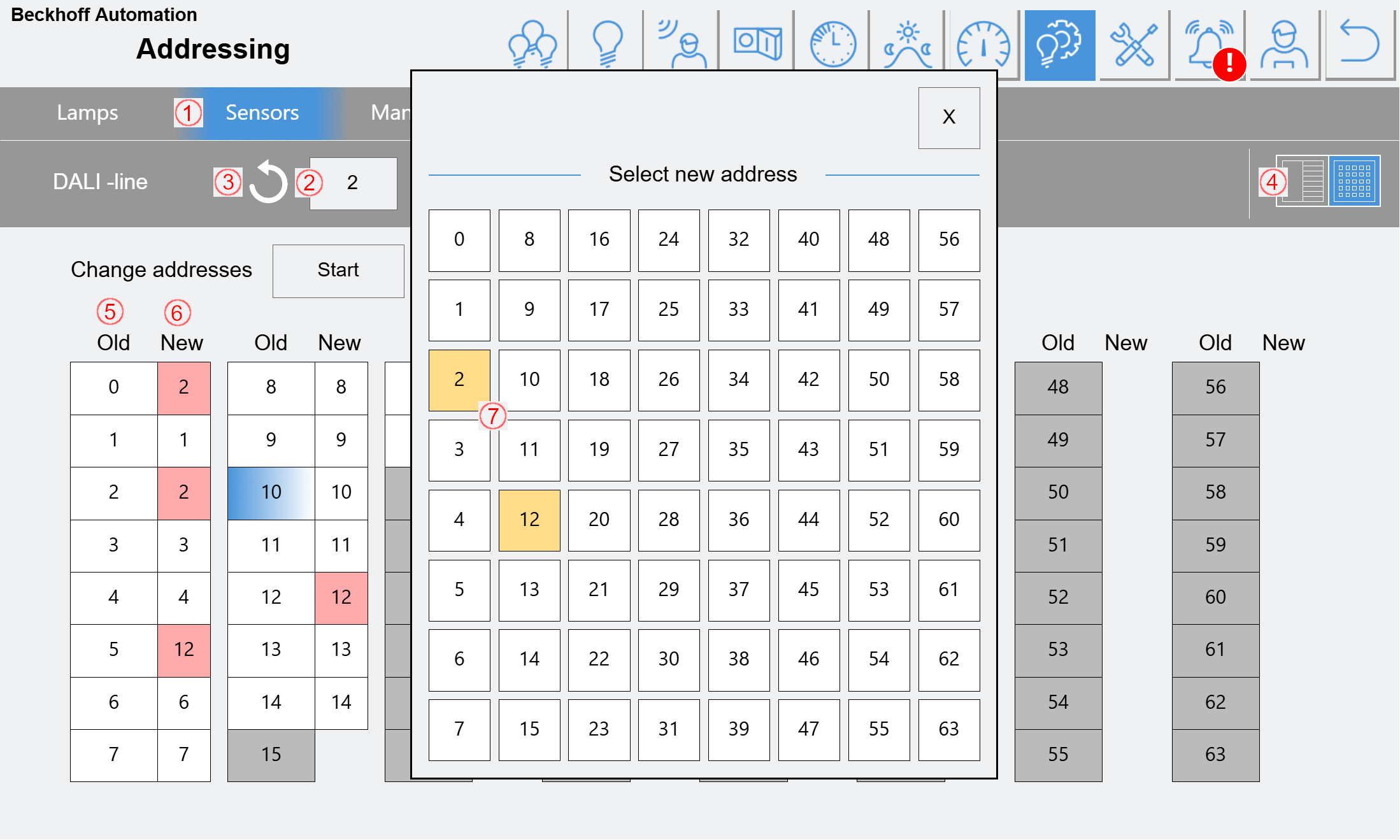 Addressing sensors 2:
