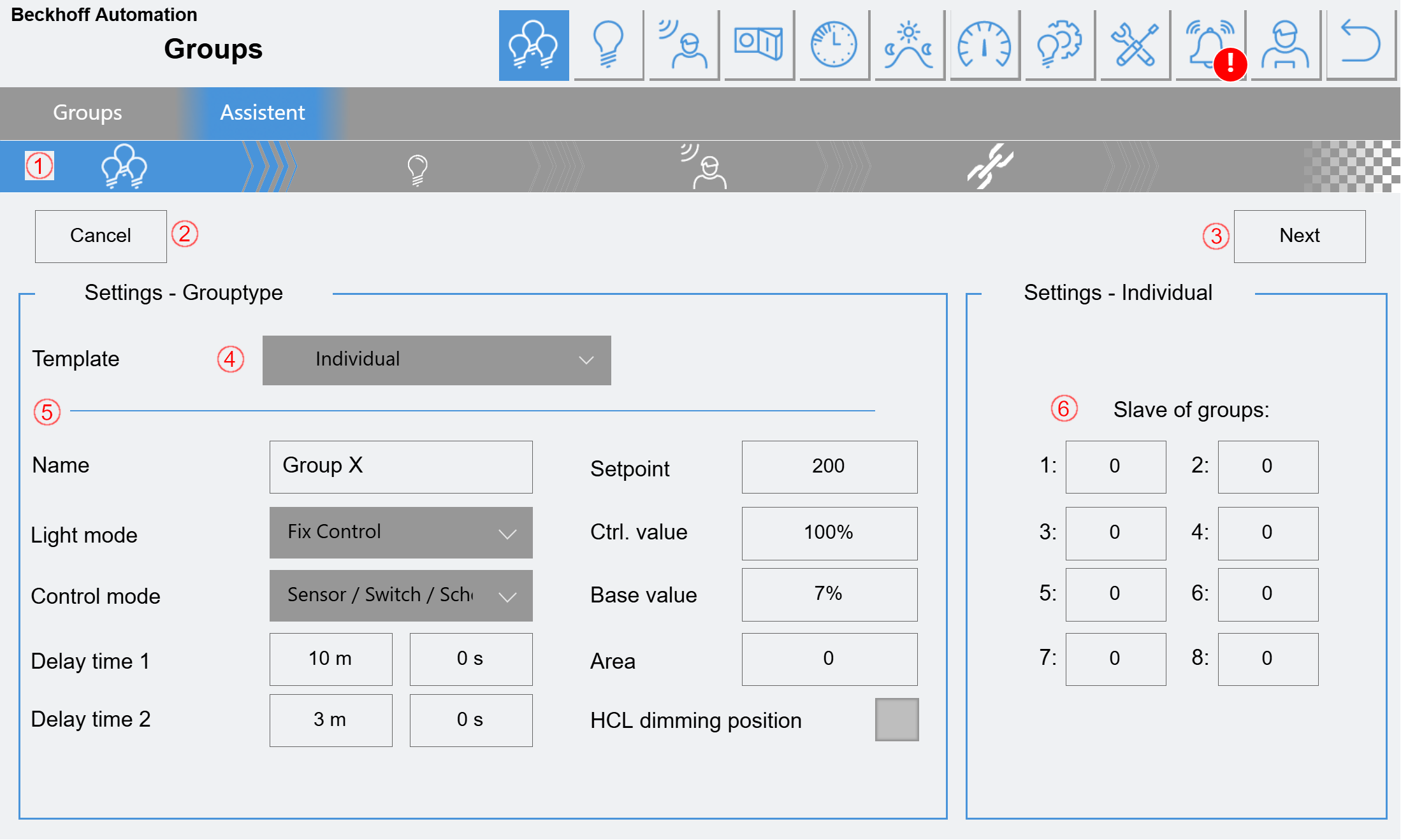 Configuration assistant 3:
