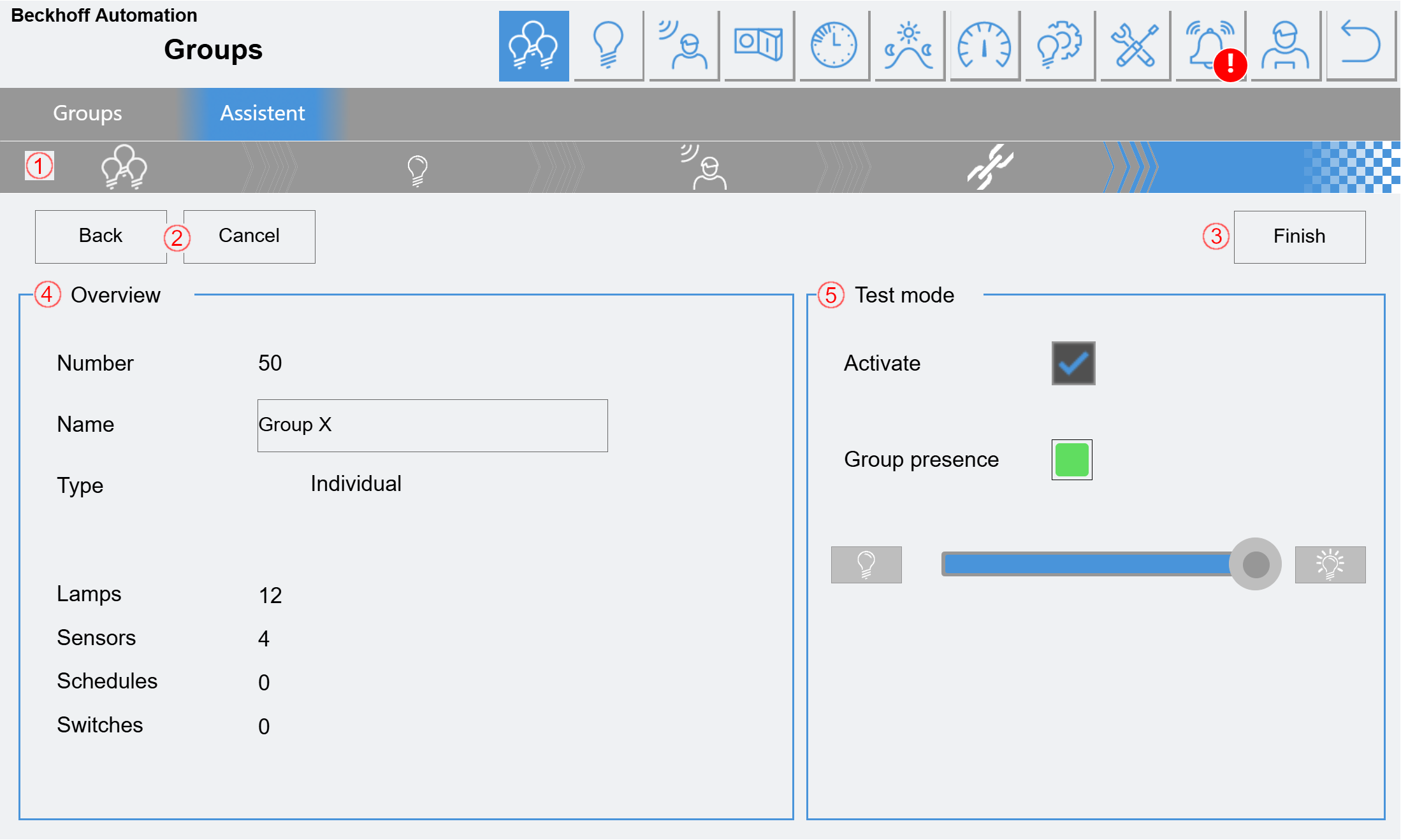 Configuration assistant 7: