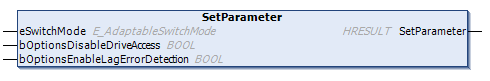 SetParameter() 1: