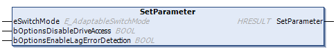 SetParameter() 1: