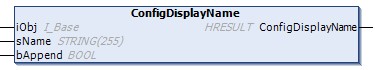 ConfigDisplayName() 1: