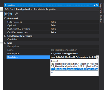 Update Plastic Base Application subsequently in the project 3: