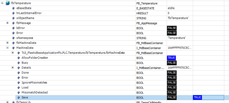 Commissioning of the temperature control 3: