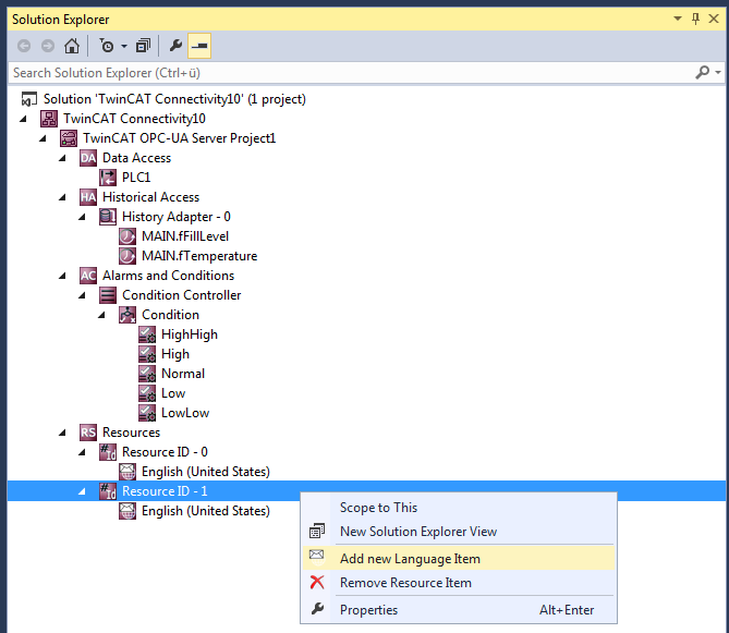 Configuring alarm texts 2: