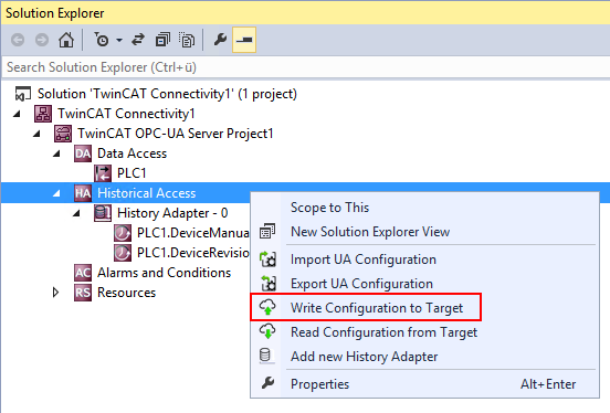 Reading and writing the configuration 4: