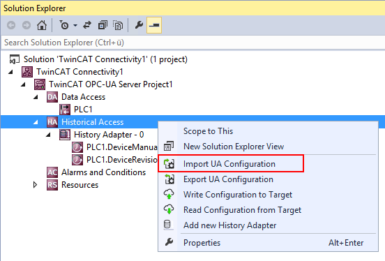 Importing and exporting configuration files 1: