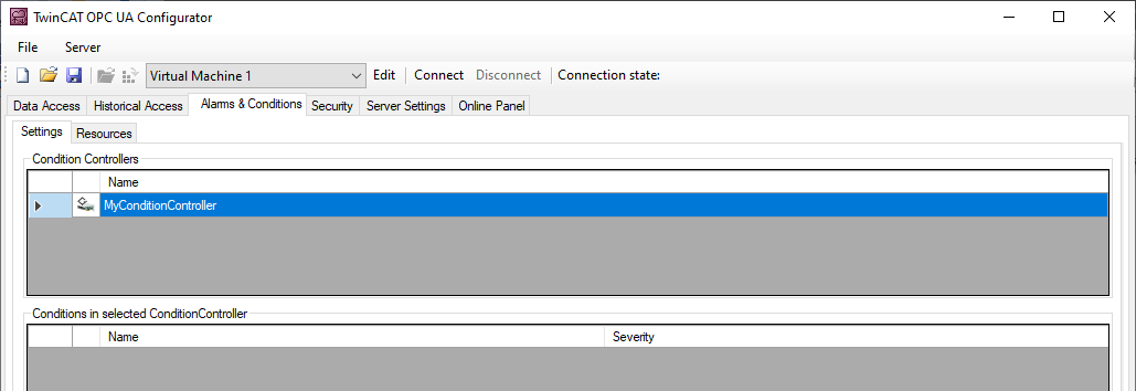 Configuring Alarms and Conditions 1: